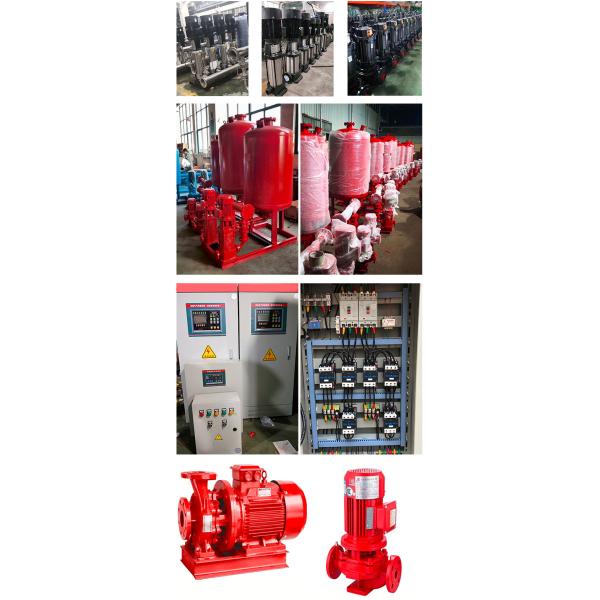 City Water Supply Horizontal Fire Fighting Pump Set With Control Cabinet