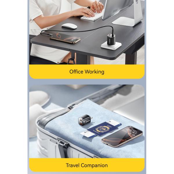 ESSAGER ES-CD45 Series 2 Ports 33W USB-A Fast Charger USB C Wall Charger Private Mold