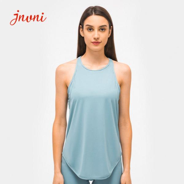250gsm Mesh Fitness Loose Fit Activewear T Shirts Yoga Tank Top Hollow Back Vent