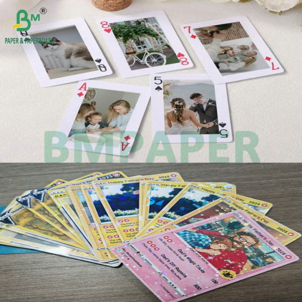 High Opacity 310gsm 320gsm Blue Core Playing Cards Paper for Games Cards