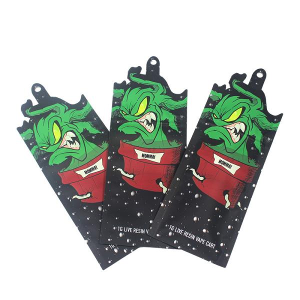 Sacoche de découpe à l' épreuve de l' odeur de forme irrégulière 3.5g personnali