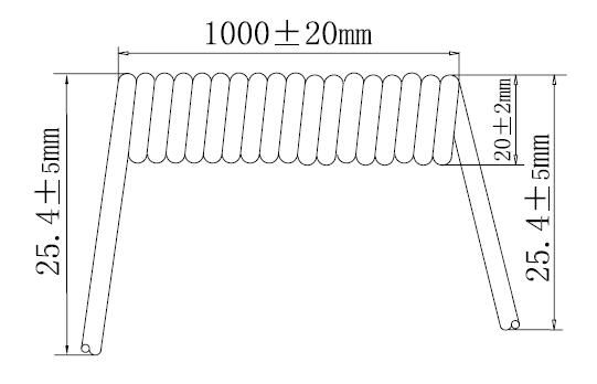 Abrasion Resistant Elastomer Jacketed Retractable Spiral Cable UL20057, UL20327, UL20618