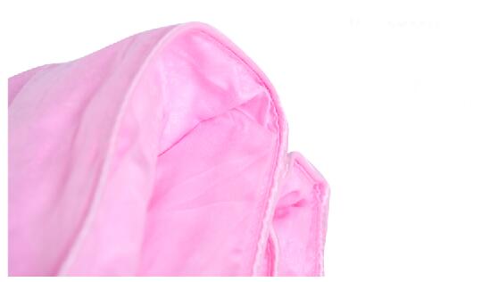 Natural mulberry silk quilt 100% cotton jacquard fabric in light pink /dark pink color