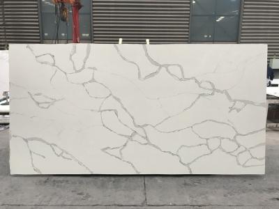 Big Slab Size Calacatta Quartz Countertops Strong Temperature Resistant
