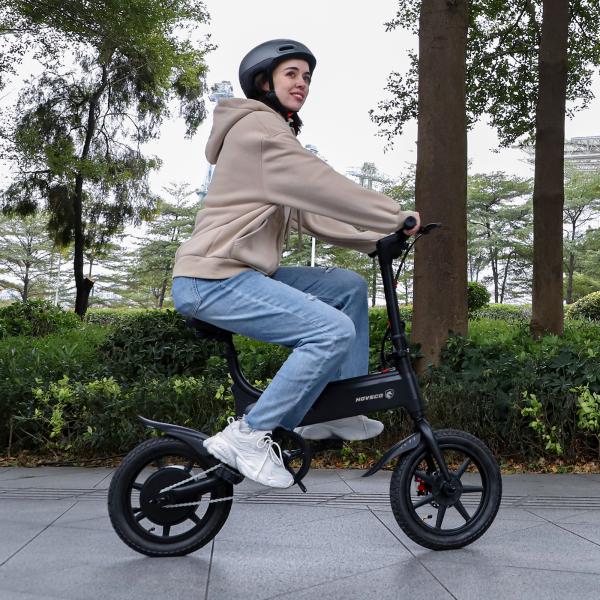 C14 14''*2.125 500W Full Suspension Electric Bike with LCD and Rear Hub Motor 36v  Foldable Bike Power Supply Lithium Battery