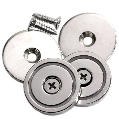 Kellin Neodymium Pot Magnet 1.26 inch Diameter 32mm with 88 LBS Pull Force