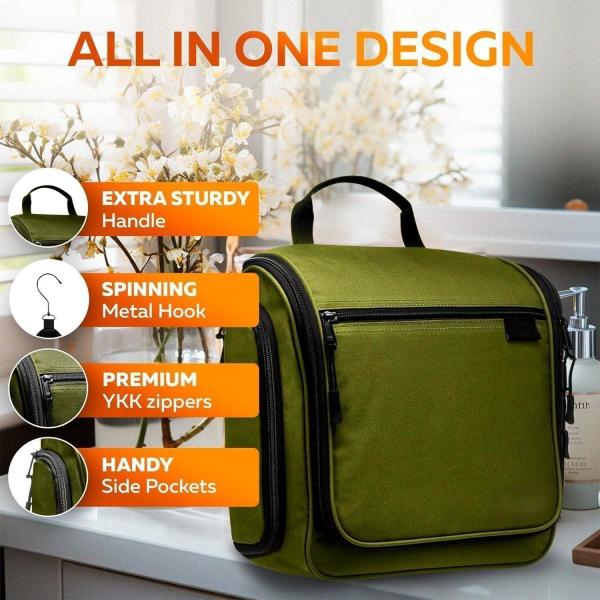 Higiene Inmune Gran Inmune Maquillaje Cosméticos Bolsas personalizadas con gancho giratorio para hombres Mujeres