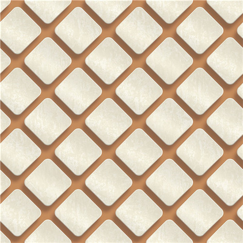 Modern Style 3D PVC Wallpaper With Geometric Designs , 0.53*10m/Roll
