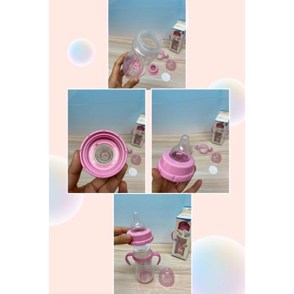 O silicone largo PP do pescoço 12oz 330ml forma arcos garrafa de alimentação do bebê