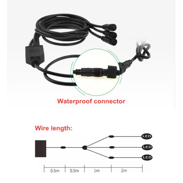 led outdoor garden lawn use waterproof landscaping ground smartyard triple lampheads 3pcs lamphead solar spotlight 3*5w