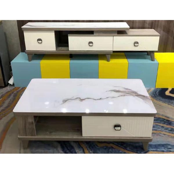 Villa Apartment Hotel TV Stand E1 MDF Board  Glass TV Cabinet