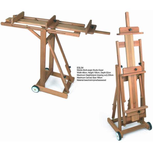 Multi - Angle Sturdy Artist Painting Easel Wooden Painting Stand Custom Logo