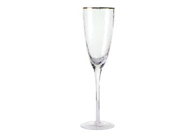 240ml Lead Free Crystal Champagne Glasses Vintage, 260mm Crystal Tulip Wine Glasses