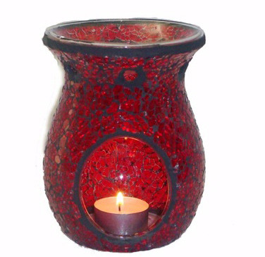Mosaic Glass Candle Holders
