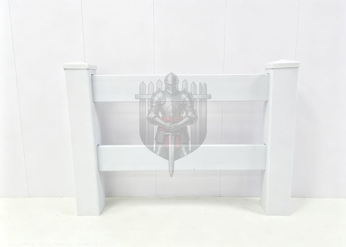 2 Rails PVC Horse Fencing Vinyl Horse Fence