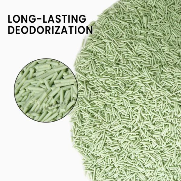 Green Tea Cat Litter 100% Eco-Friendly Natural Flushable Original Sand