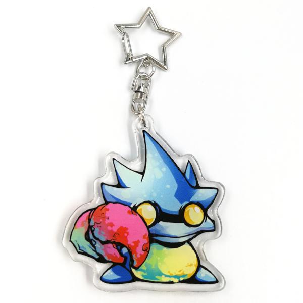 New Design Hot Sell Custom High Quality Anime Transparent Epoxy Resin No Glitter Acrylic Keychains