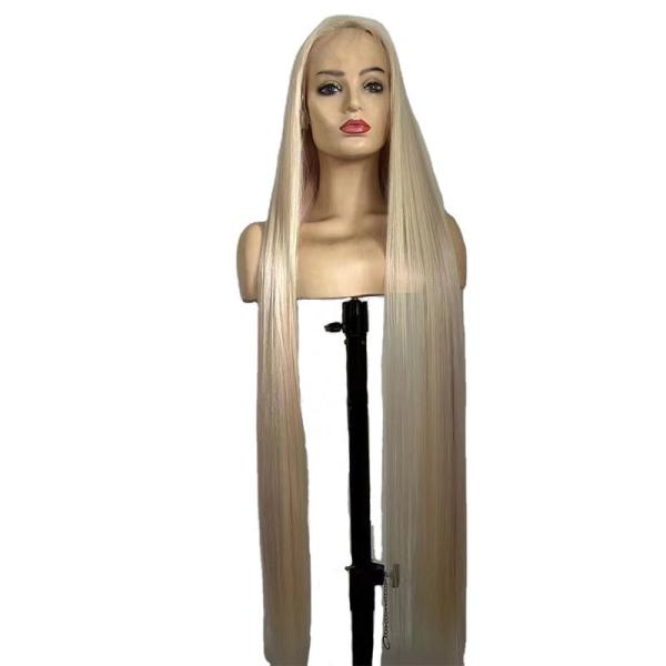 European Hair 40inch Pre Plucked Cuticle Aligned Lace Frontal Human Hair Wigs