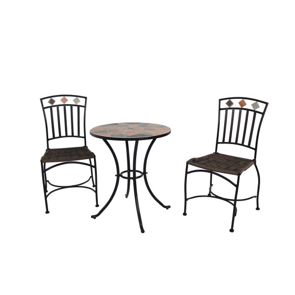 Outdoor Modern Metal Folding Foldable Garden Chairs and Table Patio Furniture Garden Patio Set with Umbrella