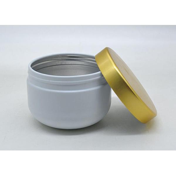 Food Grade Portable Aluminum Packaging Jars , Cosmetic Cream Jars With Screw Cap