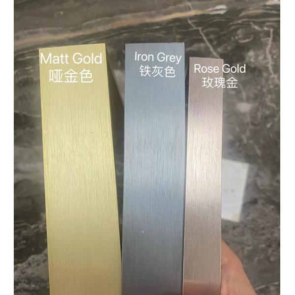 Custom Brushed Aluminum Mirror Frame with 28mm Side Height and Aluminum Alloy Lines