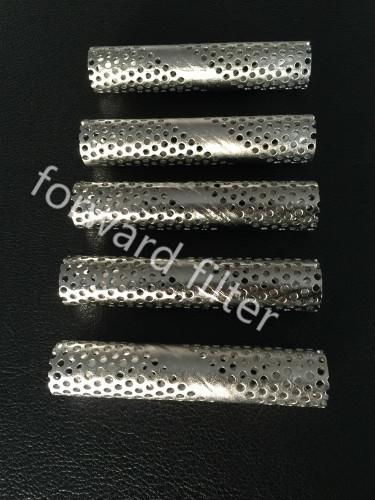 ASTM Perforated Exhaust Tubing Round Hole Welded Seam For Electronic Enclosures