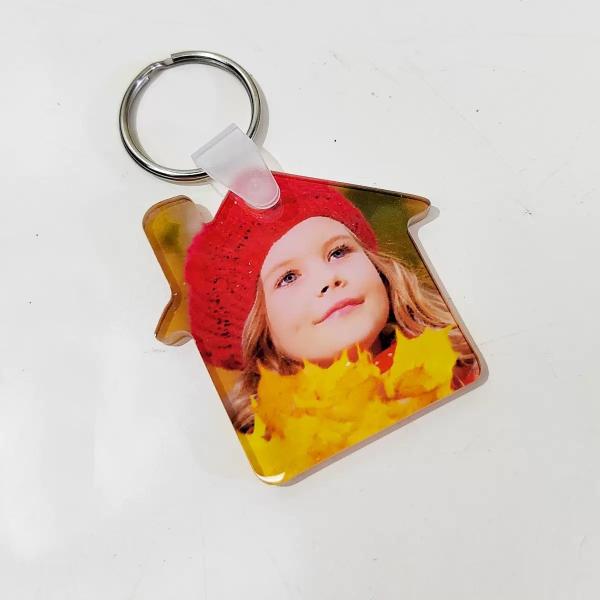 Custom Blank Sublimation Acrylic Keychain For Sublimation Printing