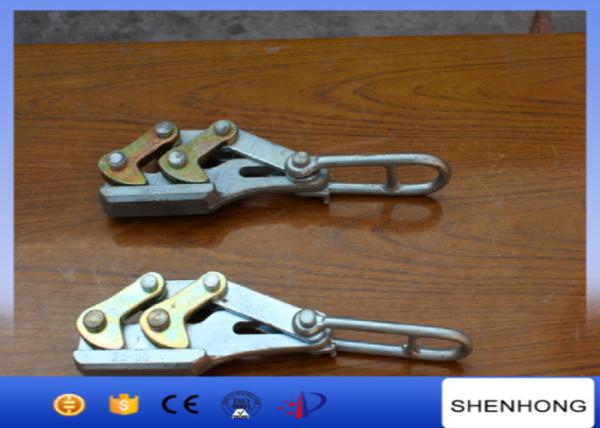 Dual cam earth wire gripper Overhead Line Construction Tools , come along clamp grip for grounding cable