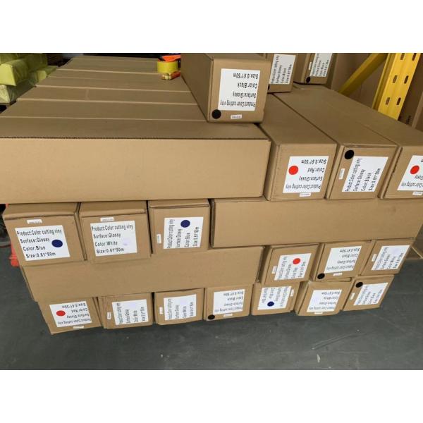Glossy / Matte Carton Packed Vinyl Adhesive Window Film PVC Sticker Color Cutting Vinyl