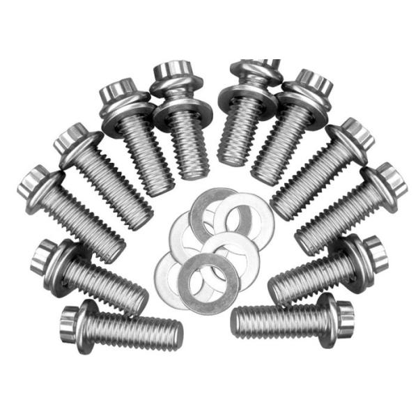 M7 M12 M20 Stainless Steel 12 Point Flange Head Bolt SS304 SS316 A2-A4