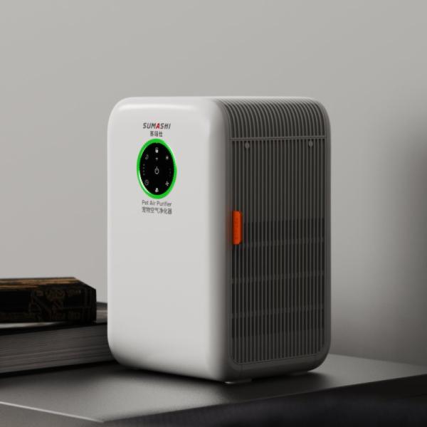 Child Lock DC Motor Room Air Purifier For Pets Adsorption Floating Cat Hair