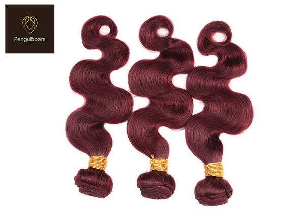 14inch 99j Body 800 Reinforced Vibrant Colored Human Hair Bundles Body Wave