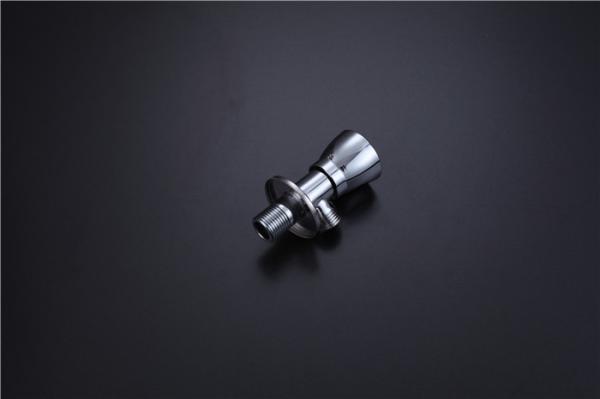 Durable Wash Basin Angle Valve Red Rushing Brass Anti Corrosion 304 Stainelss Steel