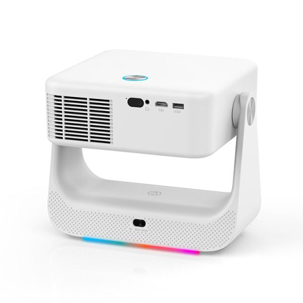 D2 FHD Android TV Projector 1080P Voice Control Ambient Light Projector