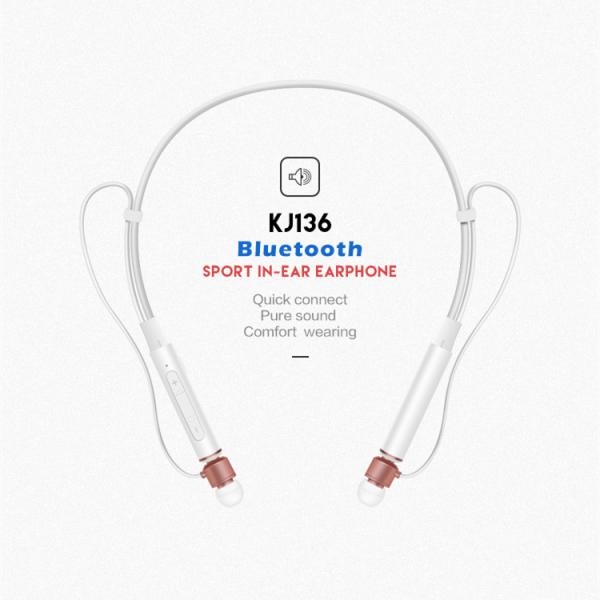 Magnet In Ear Neckband Headset Wireless Mini High Bass Headphone For Gym Running