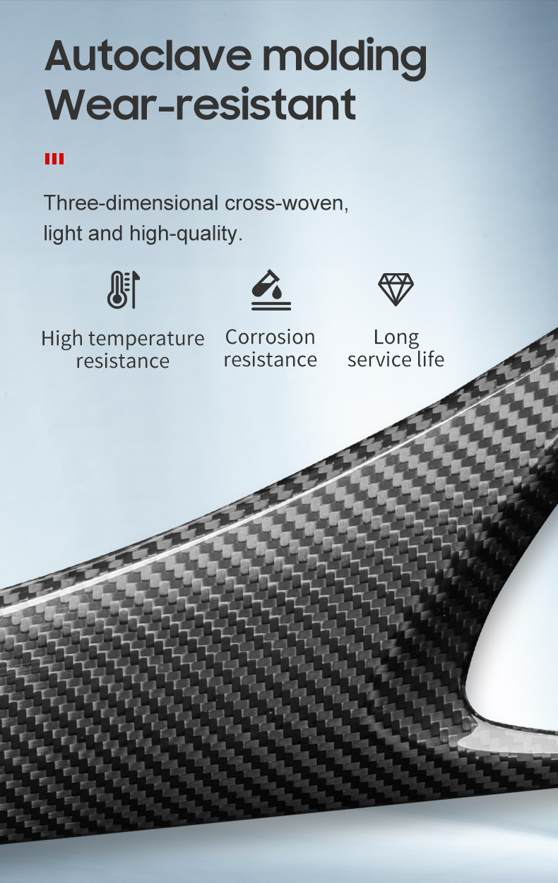 Dry Carbon Fiber Car Shift Panel Side Trim Cover for Lexus IS 13-19 Year