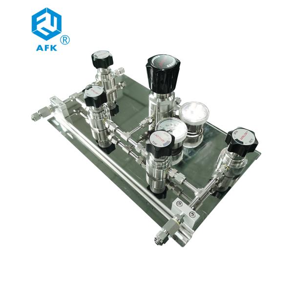 AFK Panel Gas Pressure Regulator Stainless Steel Manual Double Side Air Supply