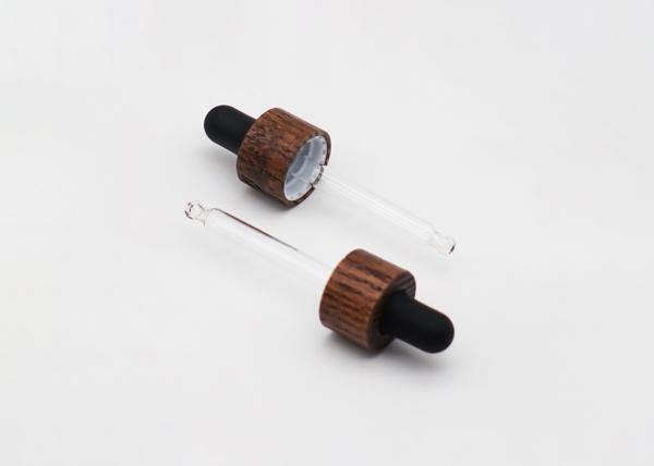 15Ml Pretty Bamboo Dropper Essential Oil Bottle , Empty Glass Oil Bottles