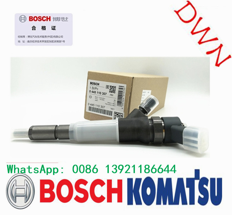 Инжектор Bosch 0445110307 KOMATSU коллектора системы впрыска топлива экскаватора PC70 PC128 PC130 6271-11-3100
