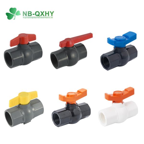 Conexão de cola PVC UPVC válvula de esfera octogonal 2 polegada para válvulas roscadas de tubulação de água