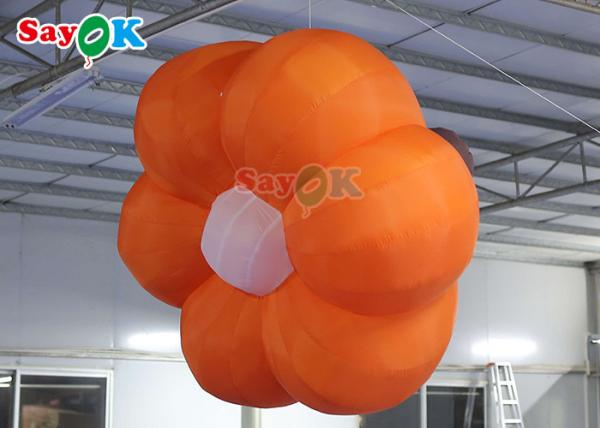 fleurs gonflables de coutume de tissu de 2m Oxford avec la lumière de LED