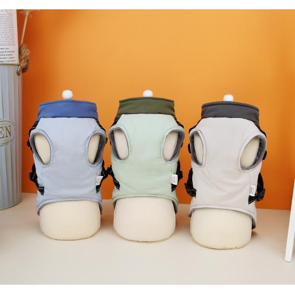 Outdoor Walking Dog Coat with Built-in Harness and Waterproof Material Small Medium Dogs