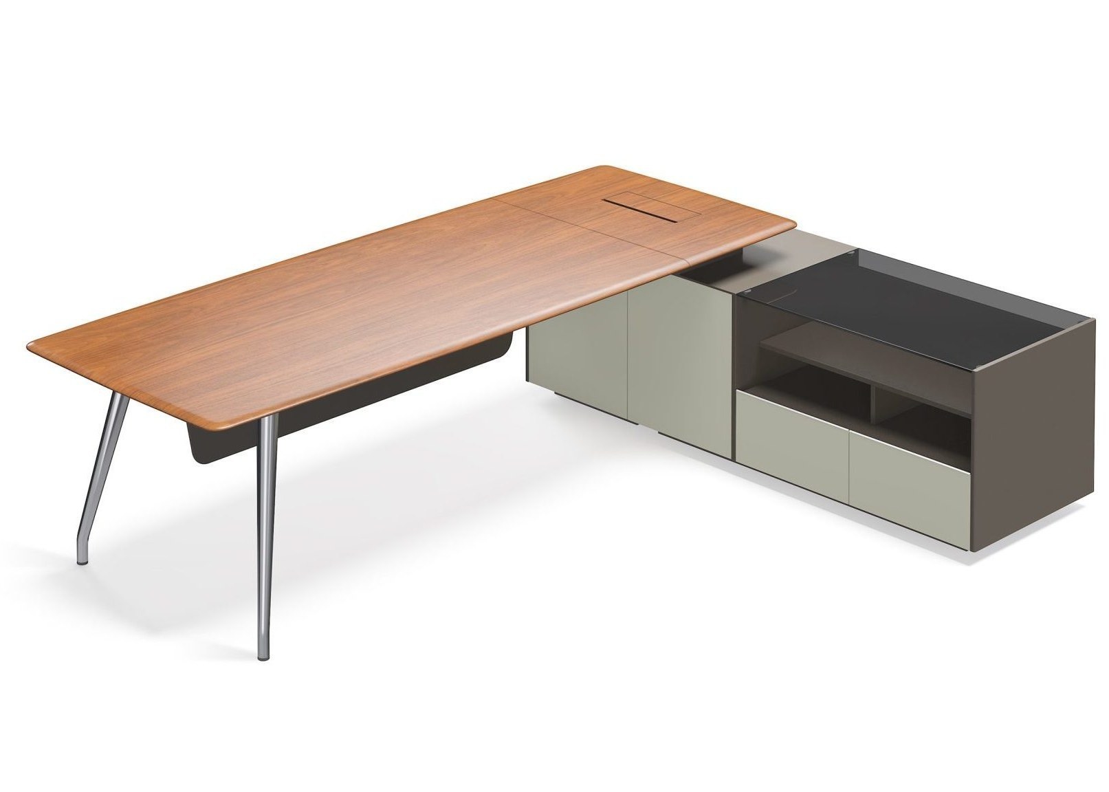 Varna L Shaped Executive Desk with Stable Design and Multiple Size Options for Private Office