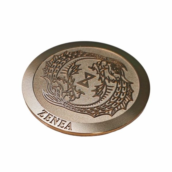 Customized Circular Embossed Aluminum Oxide Nameplate With Adhesive Label