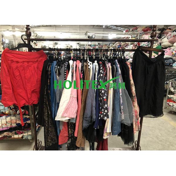 Popular Used Summer Clothes / Second Hand Womens Cotton Skirts For Southeast Asia