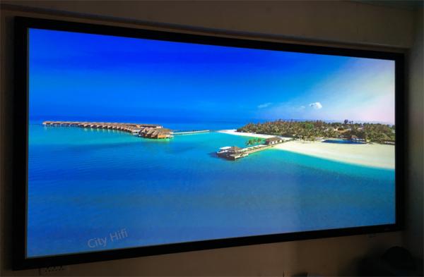 Wholesale Low Price Embowed Fixed Screen 150 Matt White 16:9 Projector Curtain HD 4K