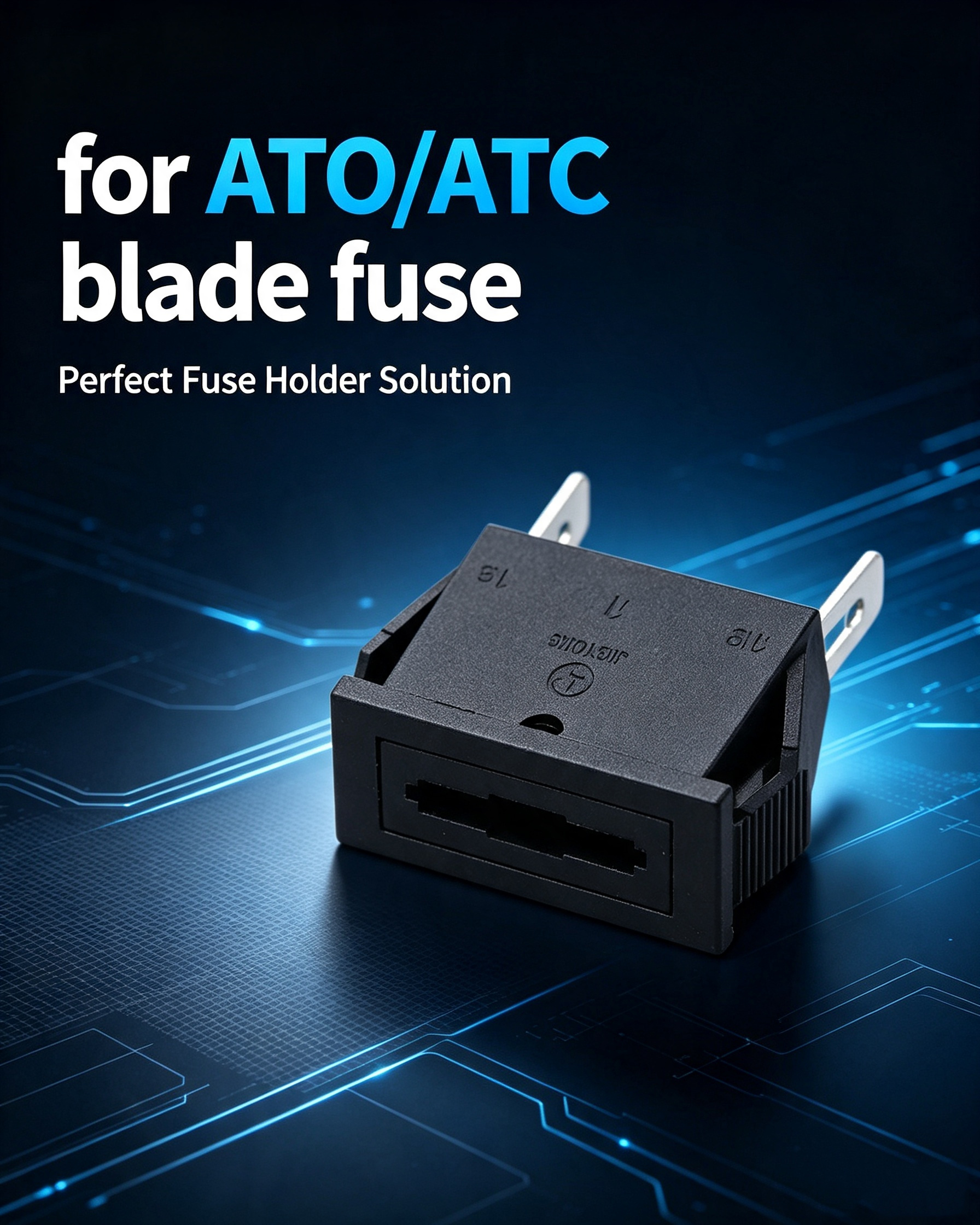 KCD3 2PIN 15A 30A 32V DC 250V AC ATO ATC Blade Panel Mount Auto Fuse Holder