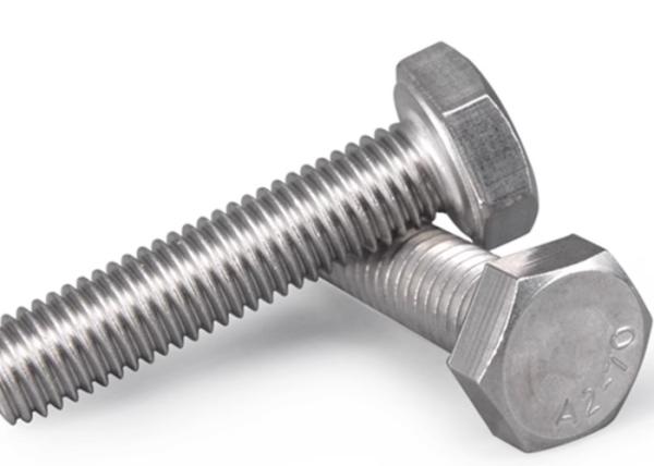Stainless Steel 2205 2507 904L Duplex Hex Bolts for Industrial Use in Multiple Sizes with 1/4”-28 Sandblasted Finish