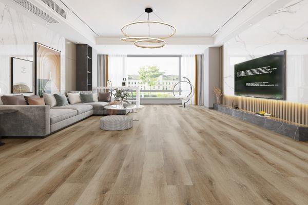 4.5mm 4mm 180x1220mm SPC Embossed Flooring For Stairs In Kitchen