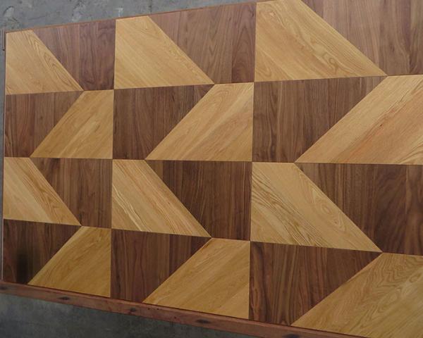 Suelo de madera dirigido de lujo del entarimado, roble blanco mezclado y nuez americana